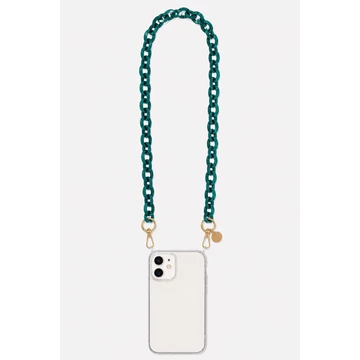 Como Milano telefonlánc CMMJ.001.DGR.01.00 120cm acryl zöld