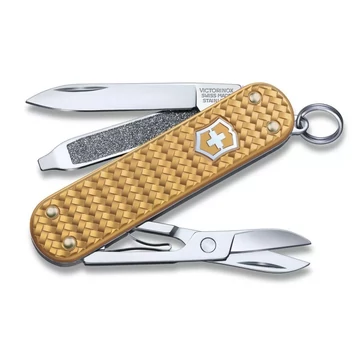 VICTORINOX 010-6221-408G ZSEBKÉS CLASSIC PRECIOUS ALOX ,BRASS GOLD