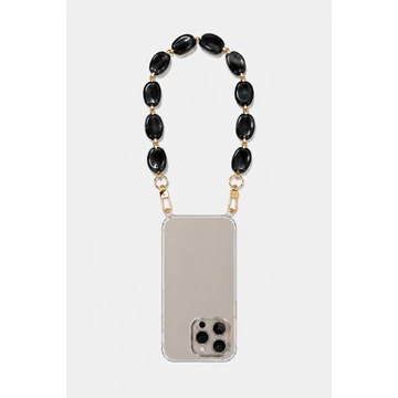 Como Milano telefonlánc CMMJ.004.BMR.01.00 30cm acryl márvány fekete