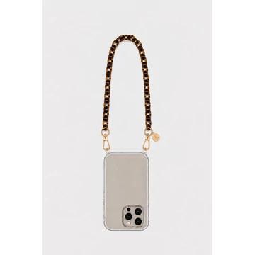 Como Milano telefonlánc CMMJ.004.LEM.01.00 30cm acryl leopard kisszemű