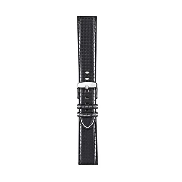 Morellato Biking Techno Carbonio fekete valódi bőr óraszíj 18 mm A01U3586977817CR18
