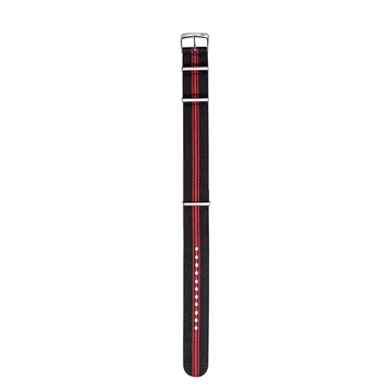Morellato Nastro Cannete fekete-piros textil óraszíj 22 mm A01U3972A74801CR22