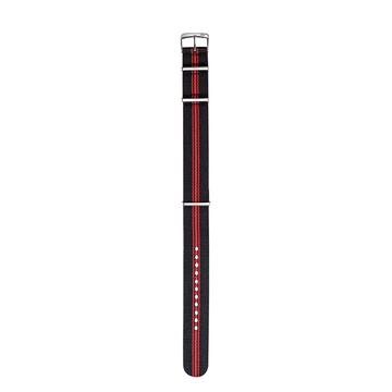 Morellato Nastro Cannete fekete-piros textil óraszíj 22 mm A01U3972A74801CR22