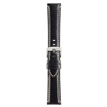 Morellato Giorgione fekete valódi bőr óraszíj 22 mm A01X4272B12019CR22