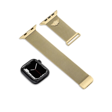 Police Mesh arany színű Apple Watch szíj 22 mm