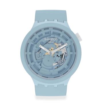 Swatch C-Blue unisex karóra SB03N100