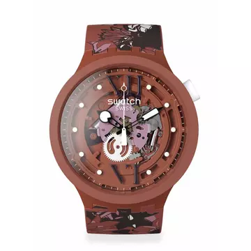 Swatch Camoflower Cotton unisex karóra SB05C100