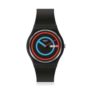 Swatch Circling Black unisex karóra SO28B706