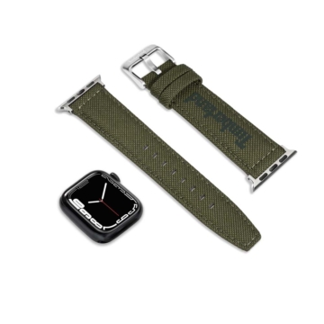 Timberland Sapo zöld bőr Apple Watch szíj textil felsőrésszel 22 mm