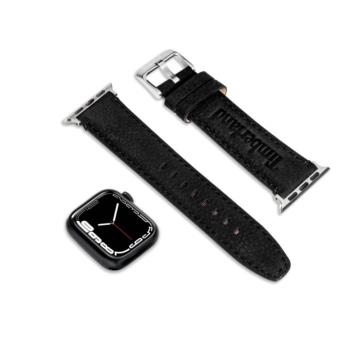 Timberland Montecristo fekete bőr Apple Watch szíj 20 mm