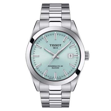 Tissot Gentleman Powermatic 80 Silicium Tiffany Blue férfi karóra T127.407.11.351.00