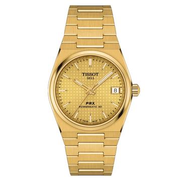 Tissot PRX Powermatic 80 35 mm arany unisex karóra T137.207.33.021.00