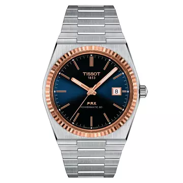 Tissot PRX Powermatic 80 Steel & 18K Gold Bezel férfi karóra T931.407.41.041.00