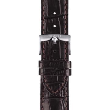Tissot barna gyári bőrszíj 22 mm