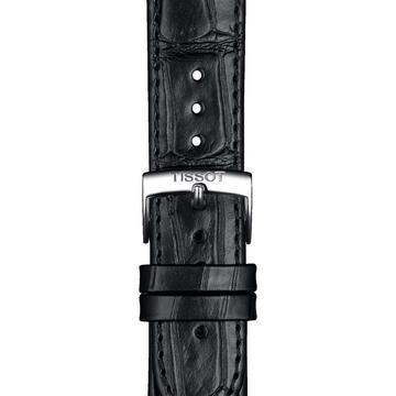 Tissot fekete gyári bőrszíj 20 mm