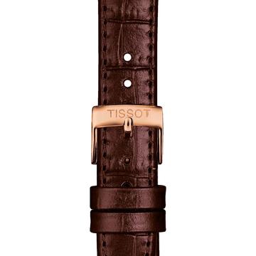 Tissot barna gyári bőrszíj 15 mm