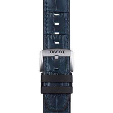 Tissot kék gyári bőrszíj 22 mm