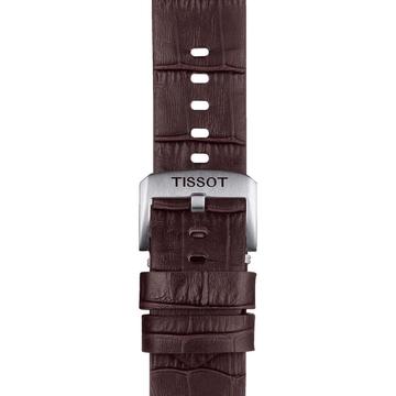 Tissot barna gyári bőrszíj 22 mm