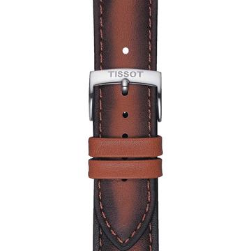 Tissot barna gyári bőrszíj 20 mm