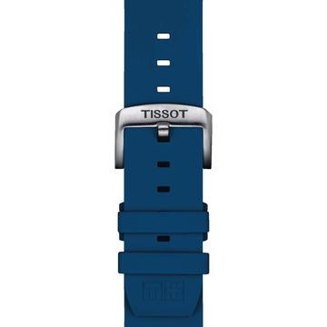Tissot kék gyári szilikon óraszíj 22 mm