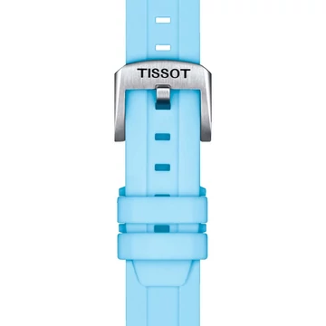 Tissot kék gyári szilikon óraszíj 18 mm