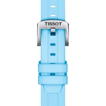 Tissot kék gyári szilikon óraszíj 18 mm