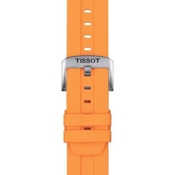 Tissot narancssárga gyári szilikon óraszíj 22 mm
