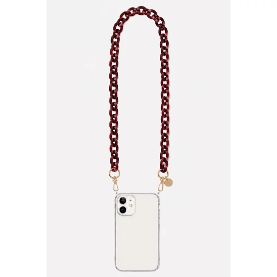 Como Milano telefonlánc CMMJ.001.WR.01.00 120cm acryl burgundi