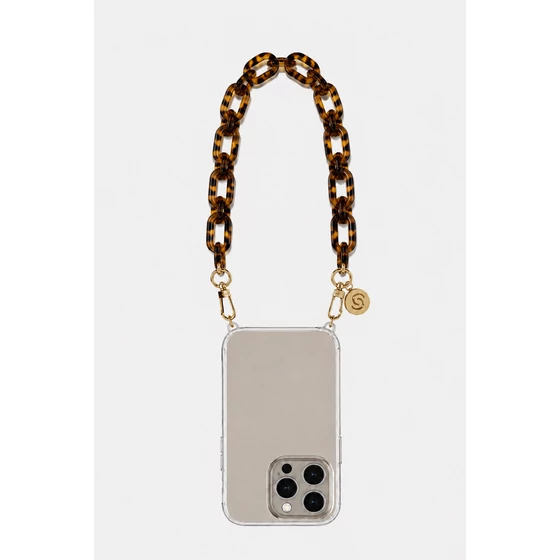 Como Milano telefonlánc CMMJ.004.LEB.01.00 30cm acryl leopard nagyszemű