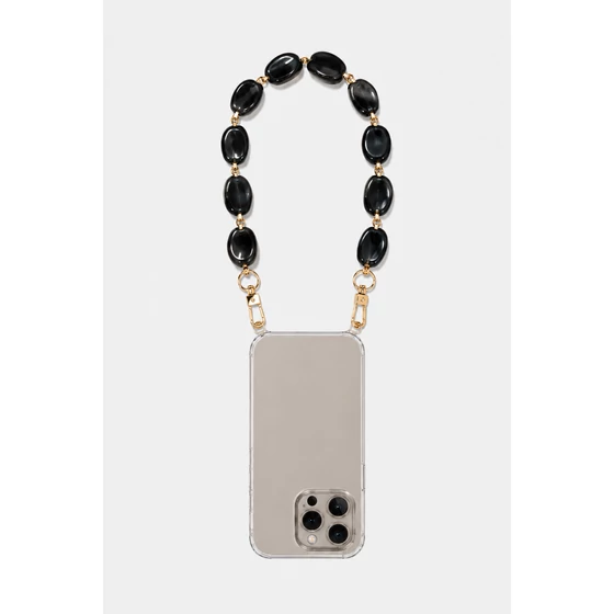 Como Milano telefonlánc CMMJ.004.BMR.01.00 30cm acryl márvány fekete