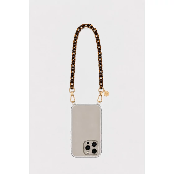 Como Milano telefonlánc CMMJ.004.LEM.01.00 30cm acryl leopard kisszemű