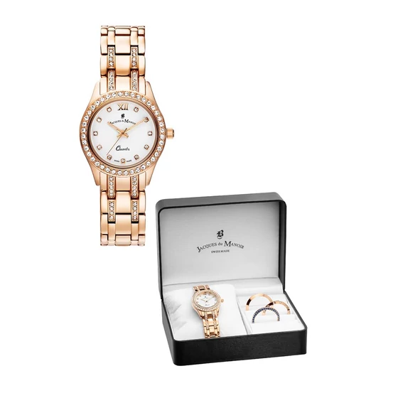 Jacques du Manoir Royal rosegold női karóra BAG.03