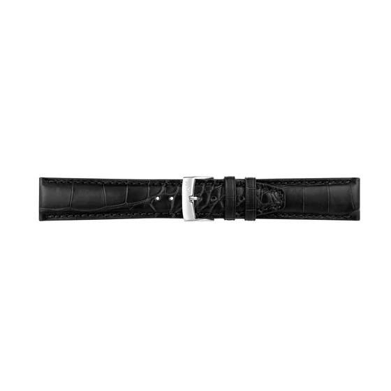 Morellato Heritage fekete aligátorbőr óraszíj 20 mm A01U3881339019CR20