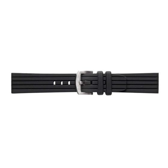 Morellato Brenta fekete szilikon óraszíj 20 mm A01U4025187019ST20