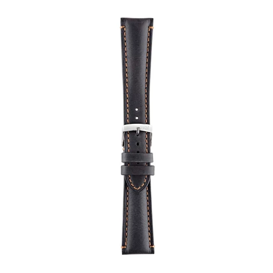 Morellato Derain fekete valódi bőr óraszíj 18 mm A01X4434B09019CR18