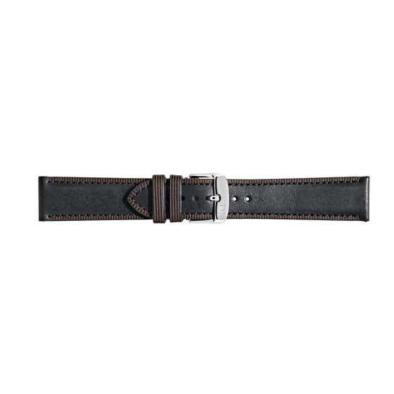 Morellato Pisano fekete valódi bőr óraszíj 18 mm A01X5046B71019CR18