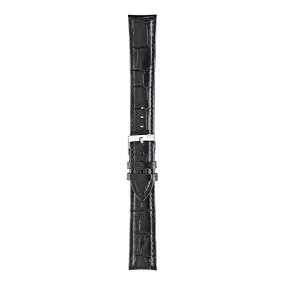 Morellato Bolle XL fekete valódi bőr óraszíj 18 mm A01Y2269480019CR18