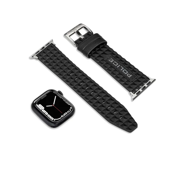 Police Wings kék bőr Apple Watch szíj 20 mm