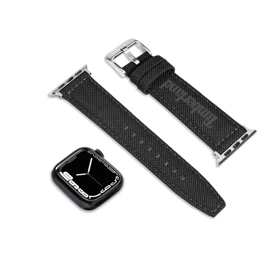 Timberland Sapo kék bőr Apple Watch szíj textil felsőrésszel 22 mm