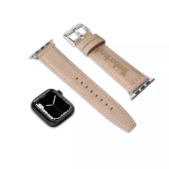 Timberland Sapo bézs bőr Apple Watch szíj textil felsőrésszel 20 mm