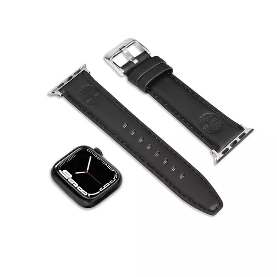 Timberland Lacandon fekete bőr Apple Watch szíj 22 mm