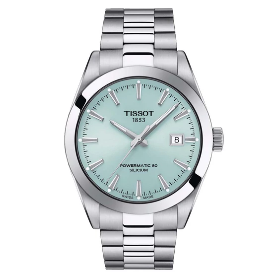 Tissot Gentleman Powermatic 80 Silicium Tiffany Blue férfi karóra T127.407.11.351.00