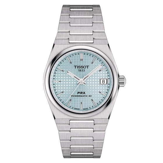 Tissot PRX Powermatic 80 35 mm Tiffany Blue unisex karóra T137.207.11.351.00