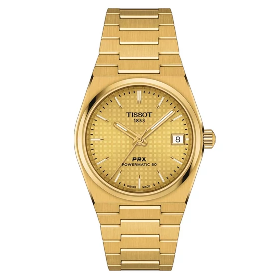 Tissot PRX Powermatic 80 35 mm arany unisex karóra T137.207.33.021.00