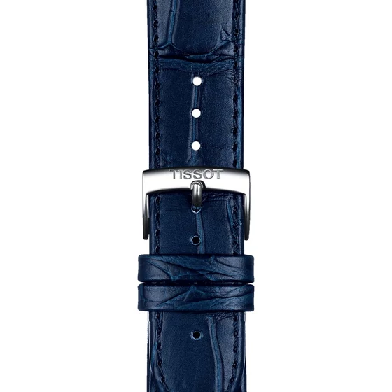 Tissot kék gyári bőrszíj 20 mm