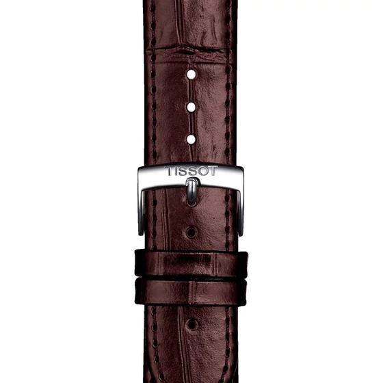Tissot barna gyári bőrszíj 20 mm