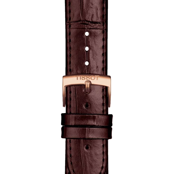 Tissot barna gyári bőrszíj 20 mm