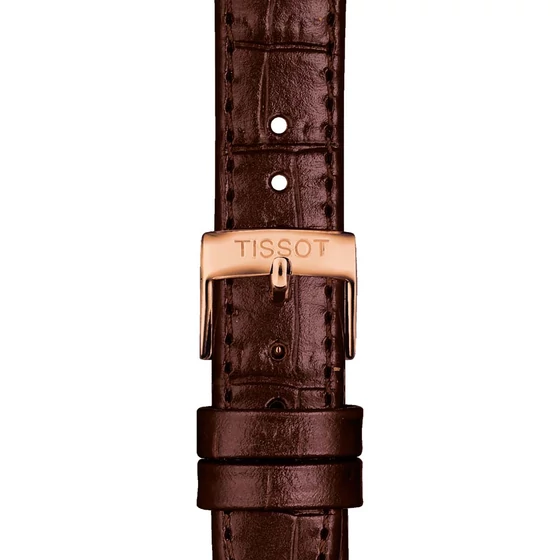 Tissot barna gyári bőrszíj 15 mm