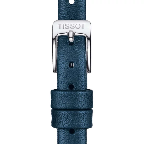 Tissot kék gyári bőrszíj 9 mm