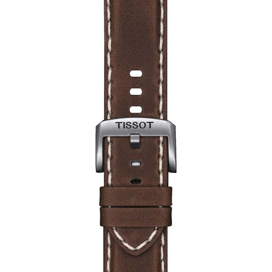 Tissot barna gyári bőrszíj 22 mm